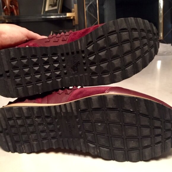 Valentino Rockstud Sneakers - Suede and Leather - Picture 8 of 8